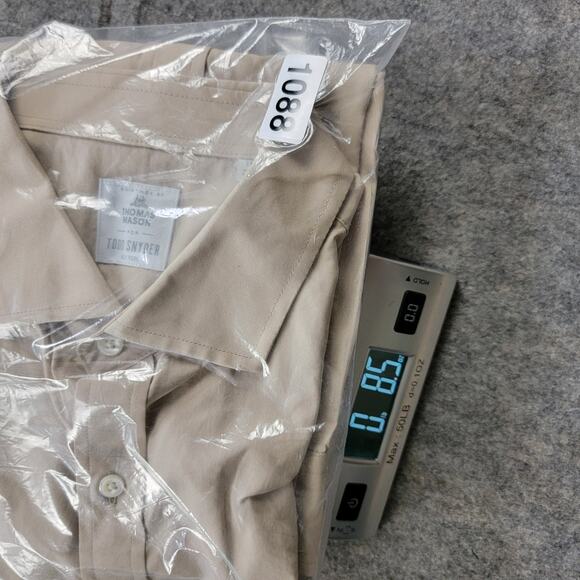 Thomas Mason x Todd Snyder Button Up Dress Shirt size 18.5 Cream - Picture 11 of 11